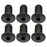 Better Bolts Titanium Water Bottle Cage Bolts, 10mm, Black, 6/Count