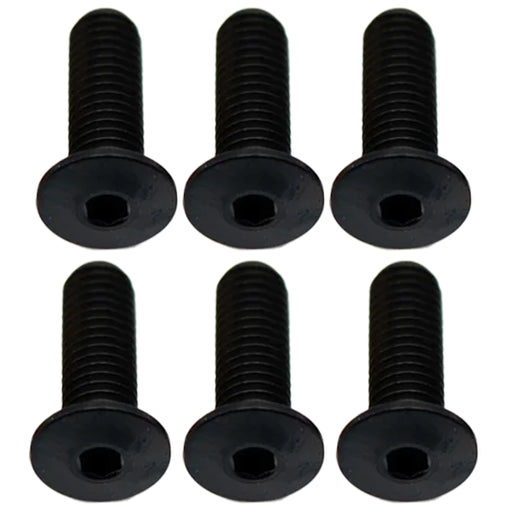 Better Bolts Titanium Water Bottle Cage Bolts, 15mm, Black, 6/Count