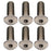 Better Bolts Titanium Water Bottle Cage Bolts, 15mm, Silver, 6/Coun