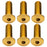 Better Bolts Titanium Water Bottle Cage Bolts, 15mm, Gold, 6/Count