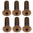 Better Bolts Titanium Water Bottle Cage Bolts, 15mm,Copper, 6/Count