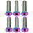 Better Bolts Titanium Water Bottle Cage Bolts,20mm,Rainbow, 6/Count