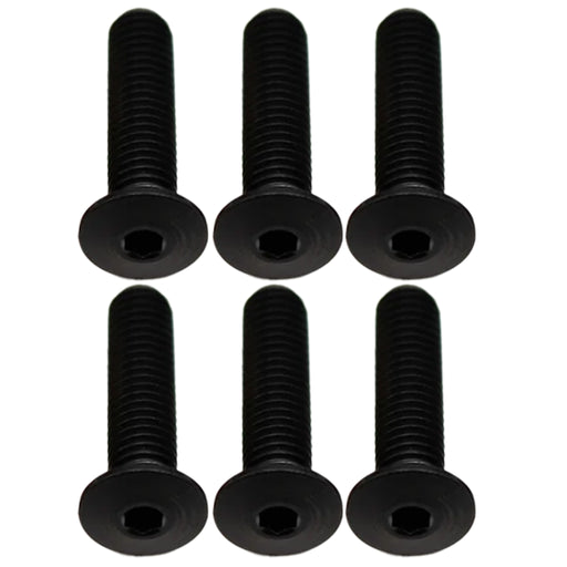 Better Bolts Titanium Water Bottle Cage Bolts,20mm, Black, 6/Count