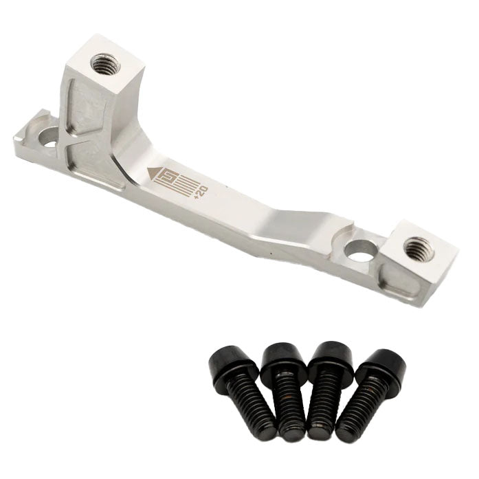 Freedom Coast Post Mount Brake Adapter, 200mm,+20, Silver