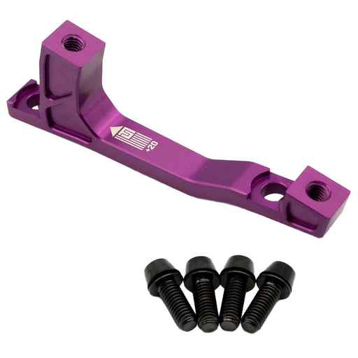 Freedom Coast Post Mount Brake Adapter, 200mm,+20, Purple