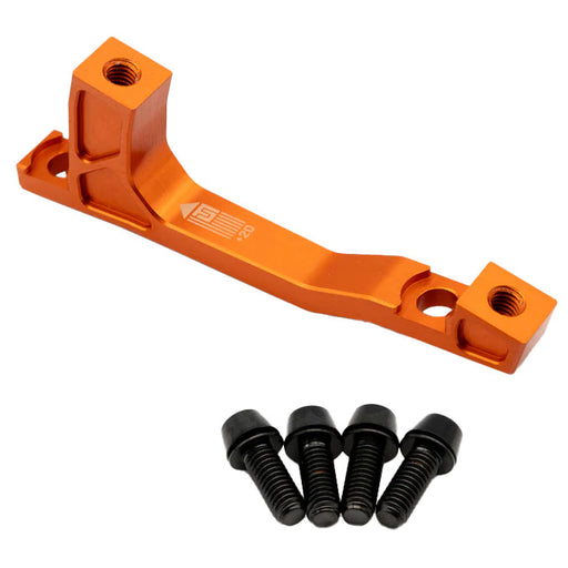 Freedom Coast Post Mount Brake Adapter, 200mm,+20, Orange