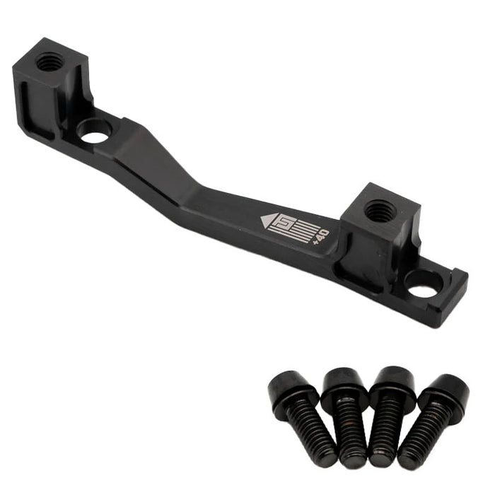 Freedom Coast Post Mount Brake Adapter, 160/180mm,+40, Black