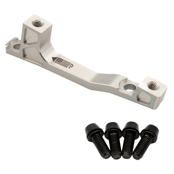 Freedom Coast Post Mount Brake Adapter, 200mm,+17, Silver
