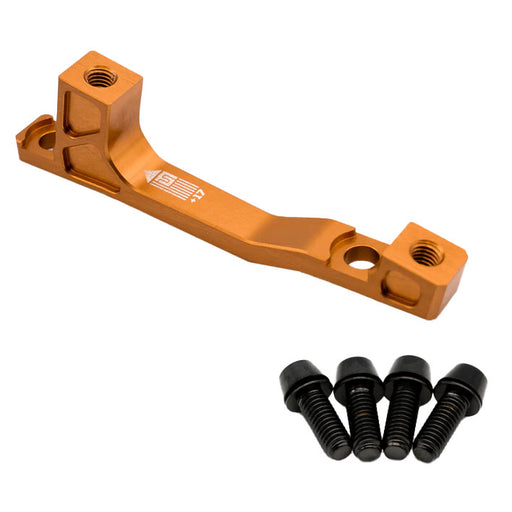 Freedom Coast Post Mount Brake Adapter, 200mm,+17, Champagne