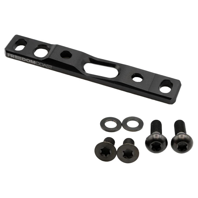 Freedom Coast Flat Mount Brake Adapter, Front, 0/+20, Black