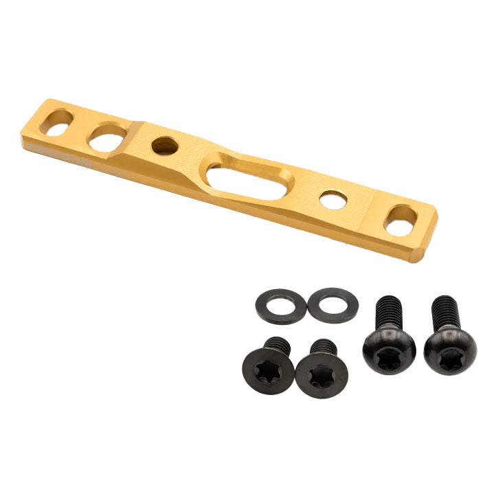 Freedom Coast Flat Mount Brake Adapter, Front, 0/+20, Gold