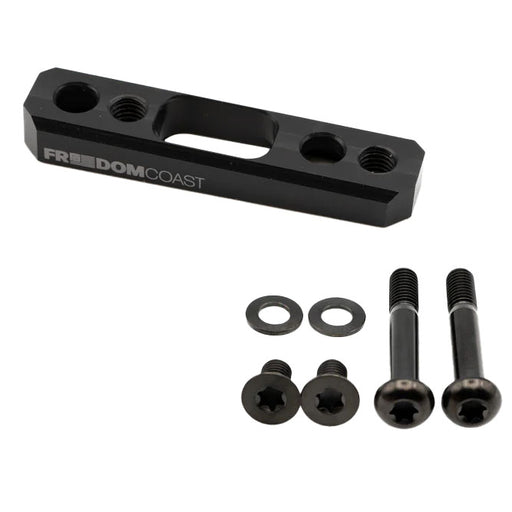 Freedom Coast Flat Mount Brake Adapter, Rear, 42mm Bolts, +20, Black