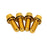 Freedom Coast Titanium Post Mount Bolt Kit, 16mm, Gold, 4/Count
