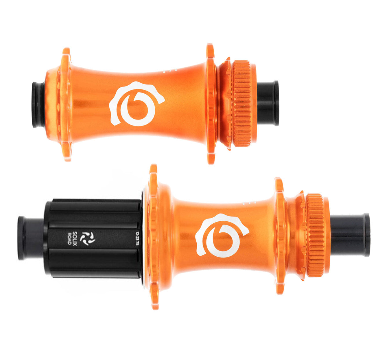 Industry Nine Solix CL Disc Hubs, 12x100/142 TA, 28h, HG11 Orange
