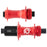 Industry Nine Solix CL Disc Hubs, 12x100/142 TA, 28h, HG11 Red