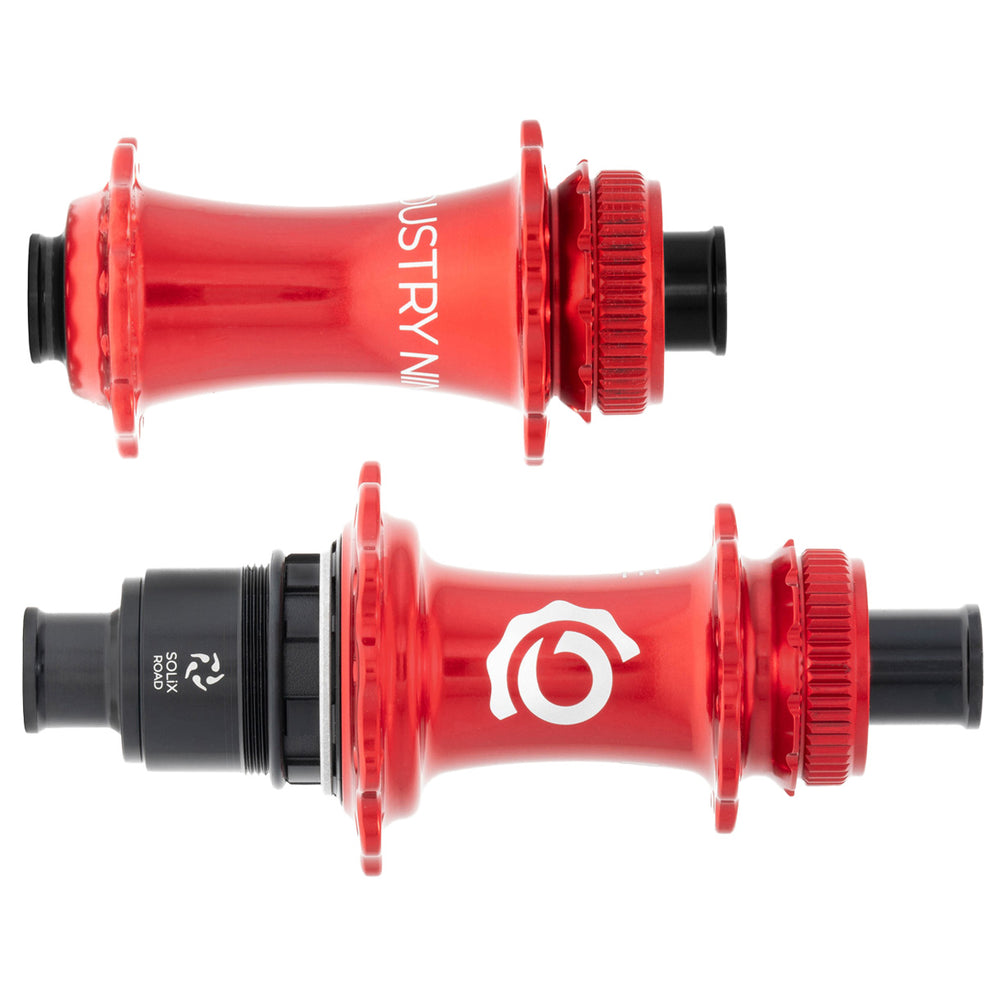 Industry Nine Solix CL Disc Hubs, 12x100/142 TA, 28h, XDR Red