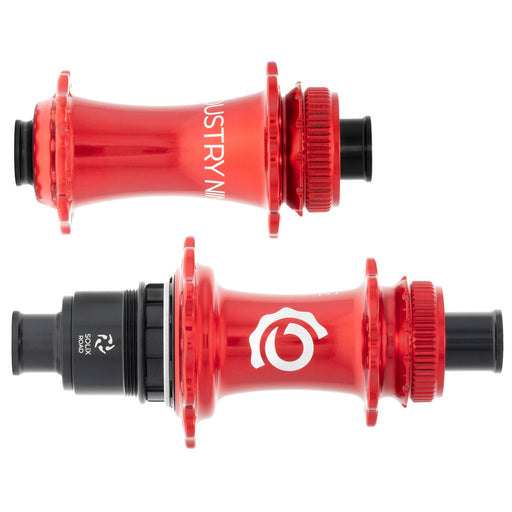 Industry Nine Solix CL Disc Hubs, 12x100/142 TA, 28h, XDR Red