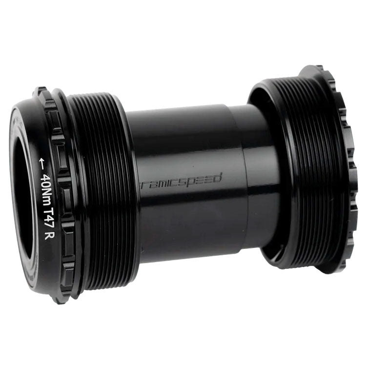 CeramicSpeed T47a Threaded BB Alpha, Gravel, SRAM, DUB Black