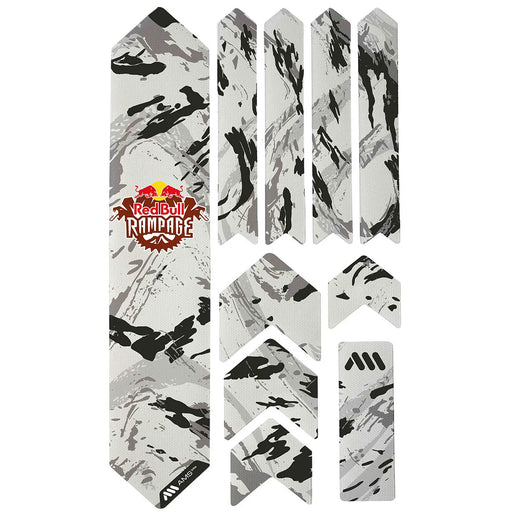 All Mountain Style Extra Honeycomb Frame Guard, Red Bull Rampage Gray