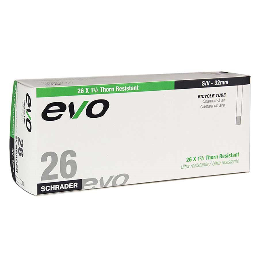 EVO, Thorn Resistant inner tube, 32mm, 26x1-3/8 Schrader Valve.