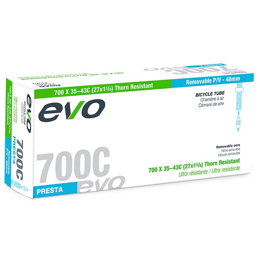 EVO, Thorn Resistant/Removable Core, Inner tube, Presta Valve, 48mm, 700x35-43C