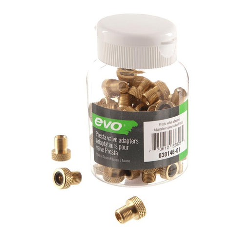 EVO, Presta valve adapter, Bottle of 50