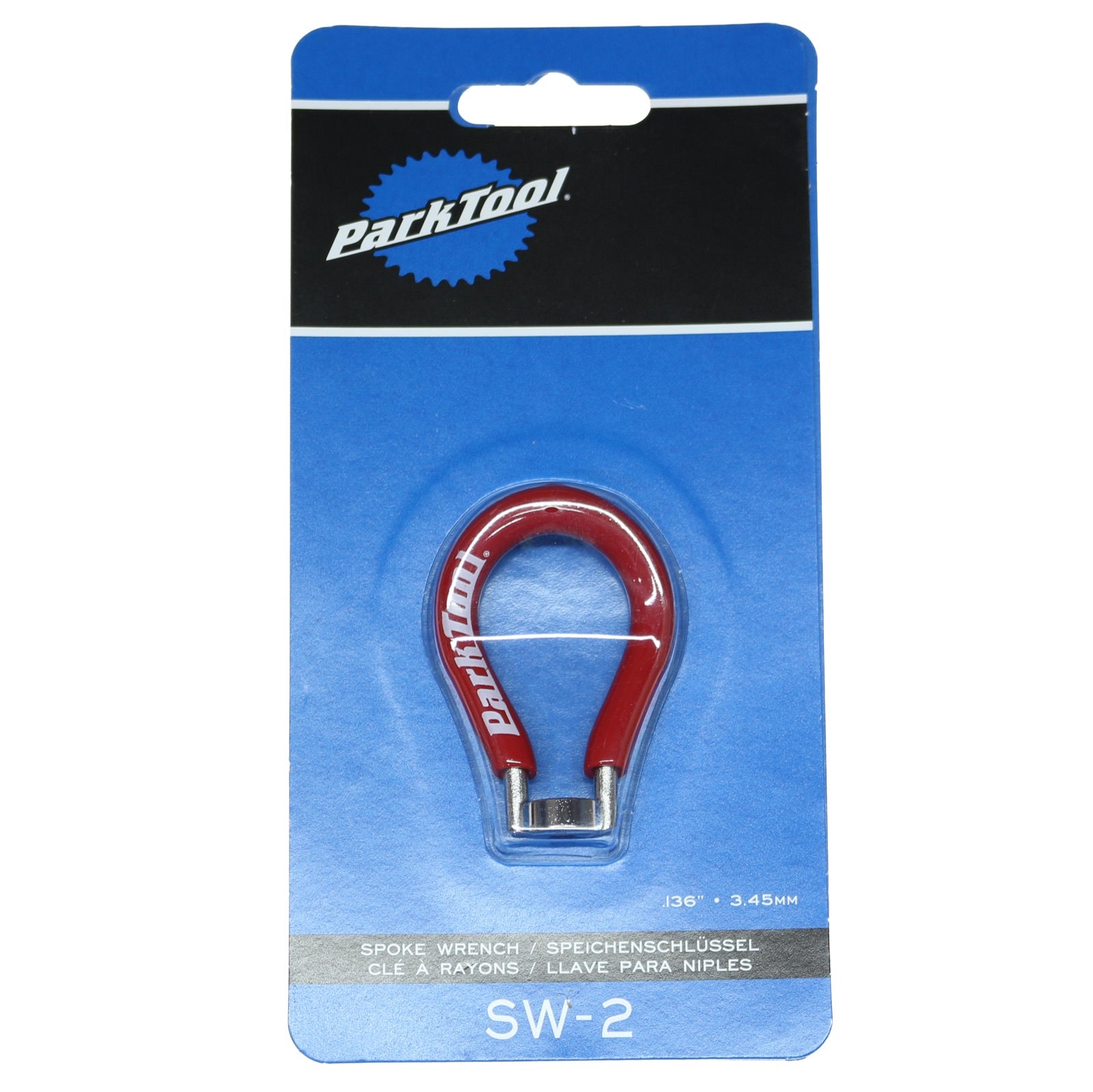 Park Tool SW-2 Spoke Wrench 3.45mm: Red