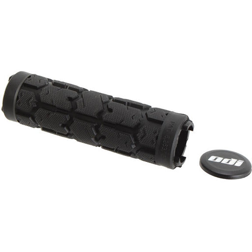 ODI Rogue Lock-On Replacement Grips Black - Grip and end cap. No lockrings.