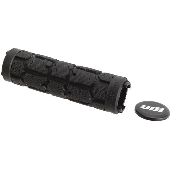 ODI Rogue Lock-On Replacement Grips Black - Grip and end cap. No lockrings.