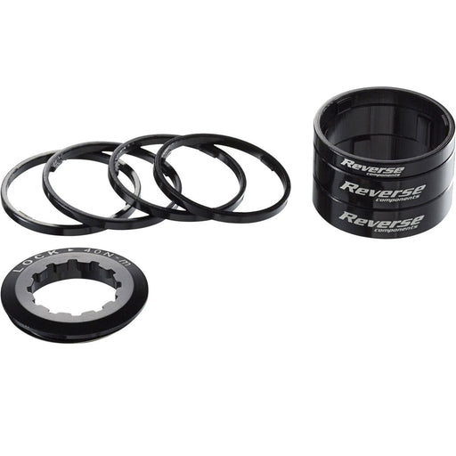 Reverse Single Speed Spacer Kit, Black - Cog not included