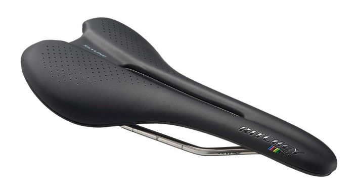 Ritchey Skyline WCS Saddle, Stainless Rail, 145mm Width, Black