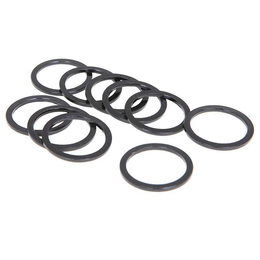 EVO, Alloy headset spacers, 28.6mm, Black, 2.5mm, (10X)