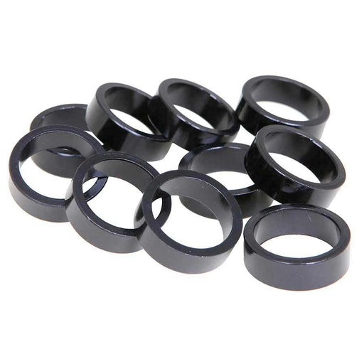 EVO, Alloy headset spacers, 28.6mm, Black, 5mm, (10X)