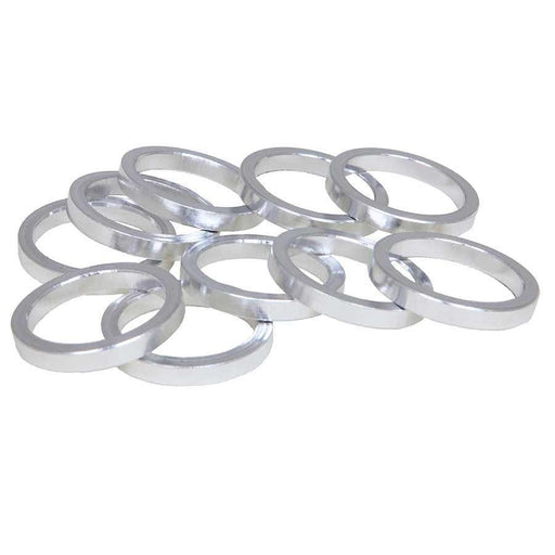 EVO, Alloy headset spacers, 28.6mm, Silver, 5mm, (10X)