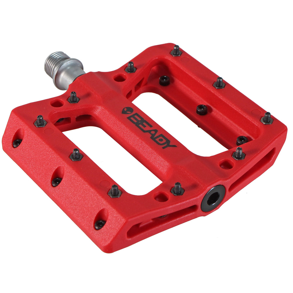 Beady Phaser Composite Platform Pedals - Red