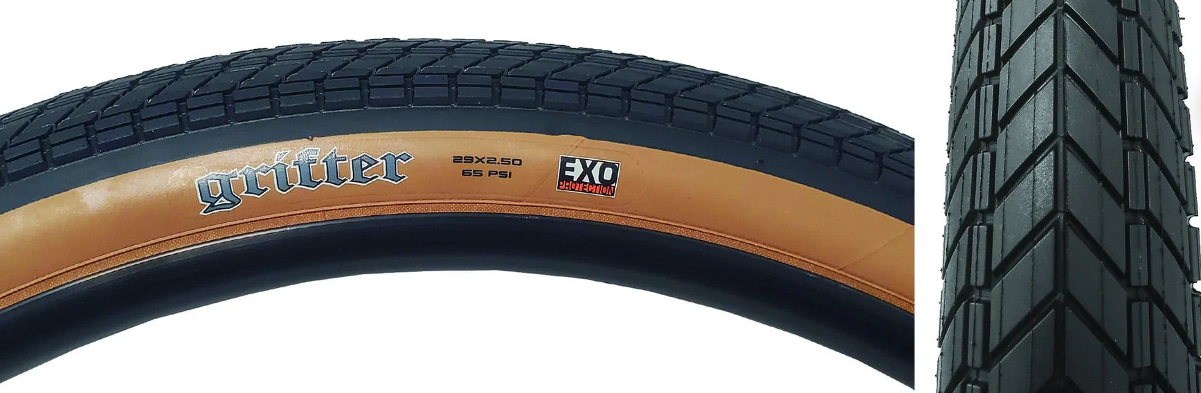 Maxxis Grifter Tire - 29 x 2.5, Clincher, Wire, Black/Tan, EXO