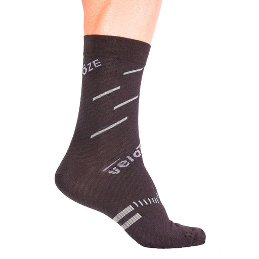 VeloToze Active Compression Coolmax Socks, Black/Grey (37-42.5)