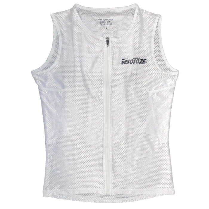 VeloToze Cooing Vest with Cooling Packs, Unisex, XLarge, White