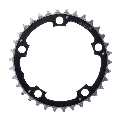 ORIGIN8 Alloy Ramped94mm 5-bolt 32T Ramped/Pinned Black/Silver Chainring