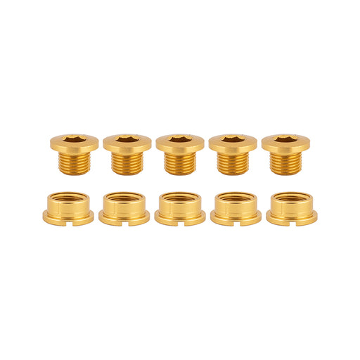 ORIGIN8 Single-Ring Alloy Bolts MX/Single Alloy M8x6mm Bolt / M8x4mm Nut Gold