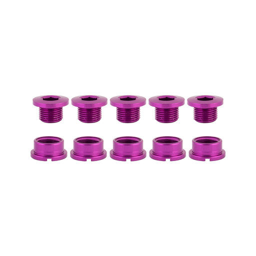 ORIGIN8 Single-Ring Alloy Bolts MX/Single Alloy M8x6mm Bolt / M8x4mm Nut Purple