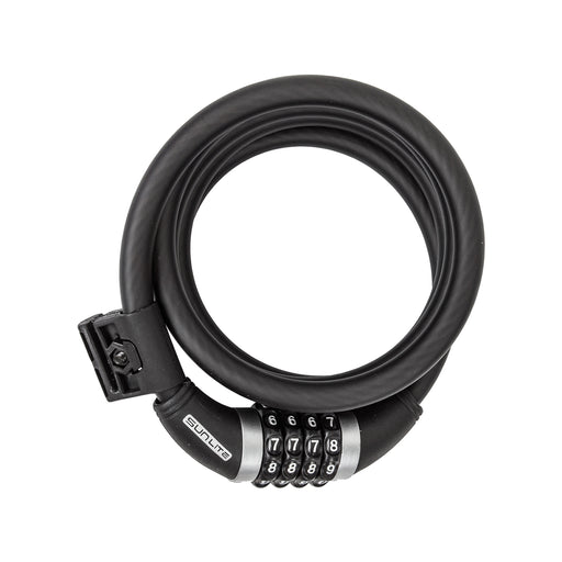 SUNLITE Resettable Combo Cable 12mm Black Combo Bike Lock