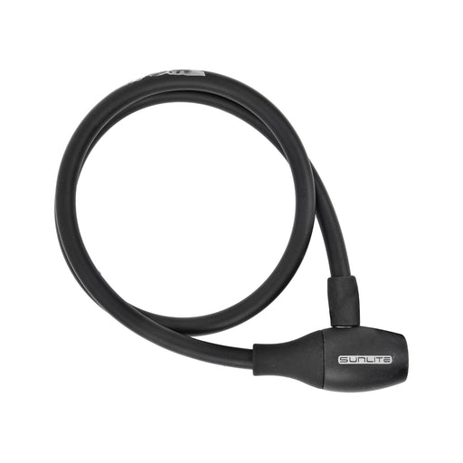 SUNLITE Soft Touch Integrated Key Cable 10mm Black Key Bike Lock
