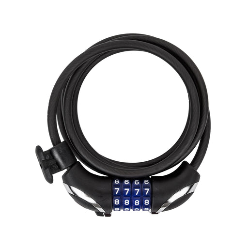 SUNLITE Lightshield Integrated Combo Cable 8mm Black Combo Bike Lock