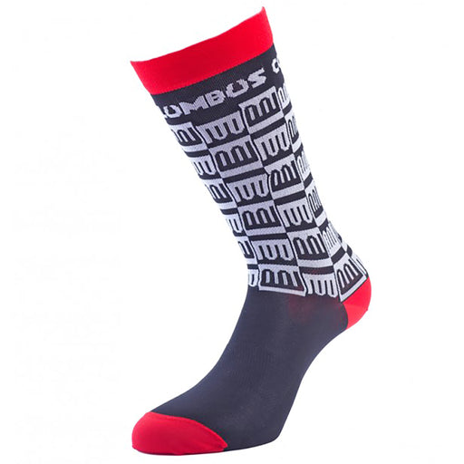 Columbus Cento Socks, Large (10-12) Black/White