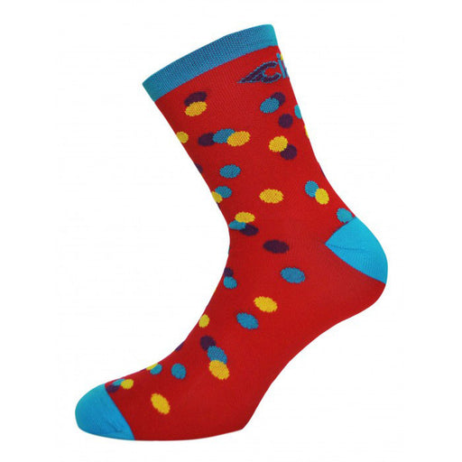 Cinelli Caleido Socks, Large (10-12) Red