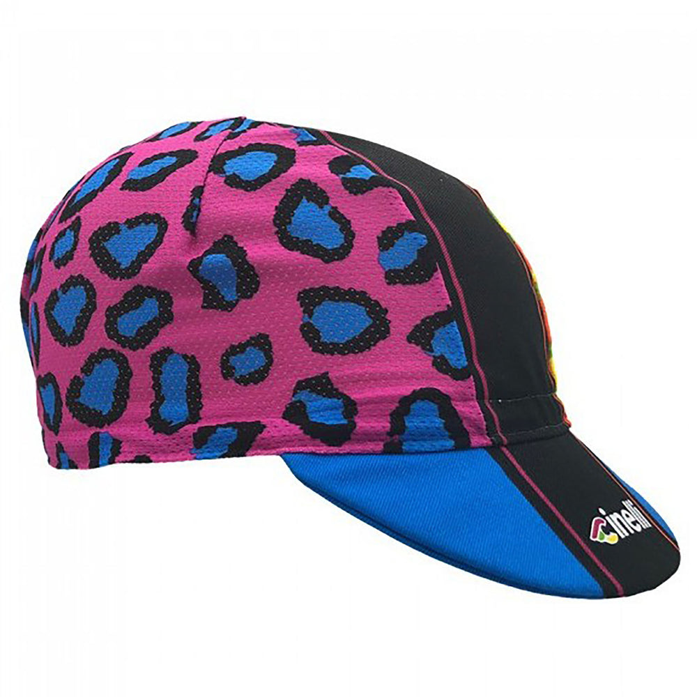 Cinelli Cycling Cap, Chita, Blue/Black/Purple