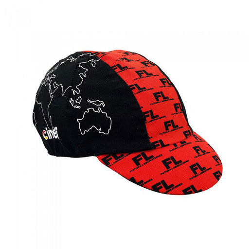 Cinelli Cycling Cap, Futura Domestiq, Black/Red