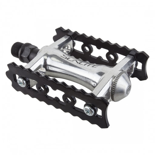 SUNLITE Track Sport 9/16" Silver/Black Bicycle Pedals