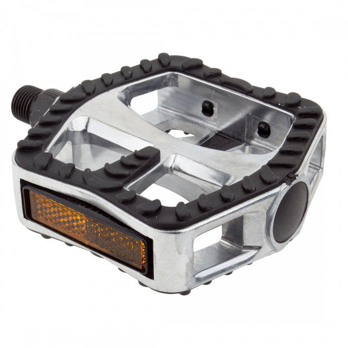 SUNLITE Cruiser 9/16" Silver/Black Bicycle Pedals
